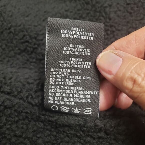 XRAY Jeans Varsity Jacket Mens Snap Button Up Fleece Colorblock Small Old School - Picture 15 of 15